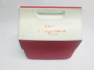 Vintage Little Playmate Igloo Cooler - Made In Usa 1984 - Red/white - Usa