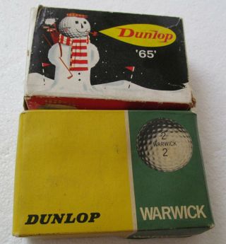 2 Empty Vintage Dunlop Golf Ball Boxes That Each Held 6 Golf Balls