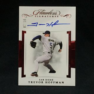 Trevor Hoffman Padres 2020 Panini Flawless Ruby Red Autograph Auto 7/10