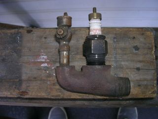 Northern Spark Plug And Priming Cup Holder Horseless Carriage Packard Pierce