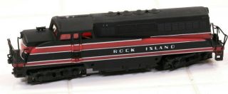 Vintage Ahm 5040 - H Ho Scale Rock Island Bl - 2 Powered Diesel Locomotive C - 4
