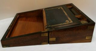 Antique Vintage Wooden Writing Slope Desk Box Restoration Project (D2) 3