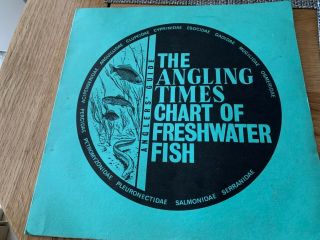 VINTAGE ' ANGLING TIMES CHART OF FRESHWATER FISH ' - 2