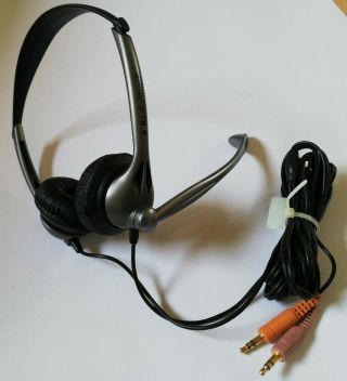 Vintage Oem Radioshack Headset Earphones W/ Microphone -,  Fully - Functional