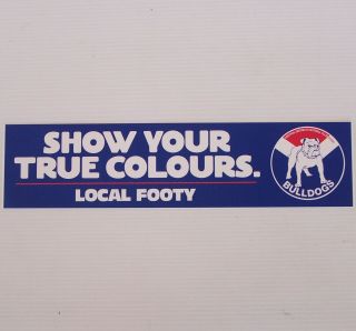 Vintage Bulldogs Central District Football Club Sanfl True Colours Promo Sticker