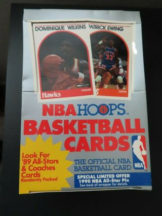 1989 - 90 Nba Hoops Series 1 Hobby Partial Box 24 Packs 1 Pack W/ Jordan