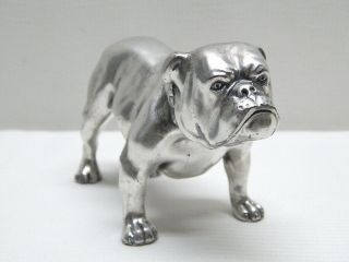 Vintage Silver Plated Mack Truck Bulldog Car Mascot Trophy Paperweight Figure
