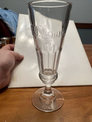 Antique W.  J.  Lemp’s - Lemp Beer Glass St.  Louis Breweriana