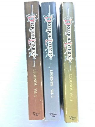 The Twins Trilogy Time Of The Twins War Test VTG TSR Dragonlance Books Legends 3