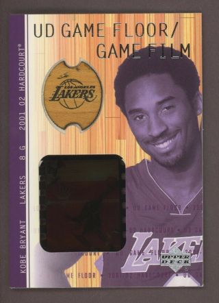 2001 - 02 Upper Deck Kobe Bryant Lakers Hof Floor Patch Game Film