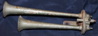 Vintage E.  A.  Laboratories Inc.  Double Trumpet Horn Rat Rod