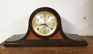 Antique Seth Thomas 8 Day Key Wind Mantel Clock Inlaid Case