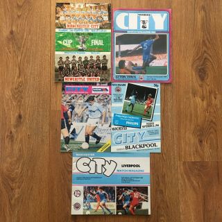 Vintage Bundle Of 5 Football Programmes 70 