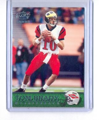 Tom Brady 2000 Pacific 403 Rookie Rc Card Patriots (3)