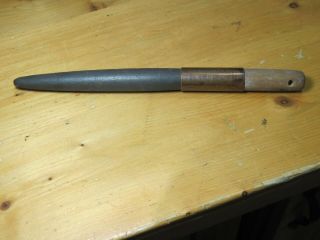 Old Vintage Handmade Knife Sharpener Hone Steel Rod Stone Hand Made