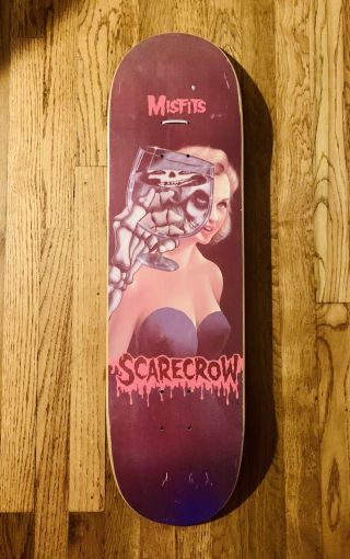 Scarecrow Skateboard Deck Misfits Die My Darling