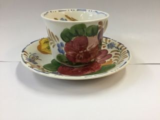 Vintage Belle Fiore Solian Ware Tea Cup Saucer Teacup Made In England
