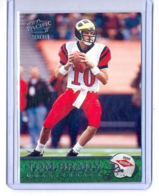 Tom Brady 2000 Pacific 403 Rookie Rc Card Patriots (2)