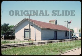 Orig 1976 Slide - Milwaukee Road Milw Depot Algona Ia Iowa Railroad Station