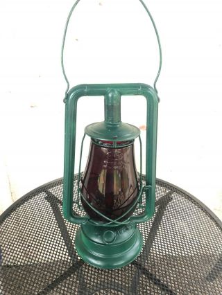 Vintage C.  T.  Ham Mfg Co Oil Lantern Lamp No - 0 Clipper Dietz Fitzall Glass