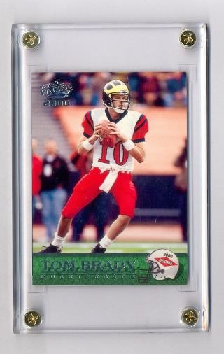 Tom Brady 2000 Pacific 403 Rookie Rc Card Patriots (4)