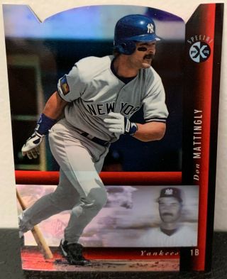 Rare 1994 Sp Red Holoview Die Cut Don Mattingly Ny Yankees