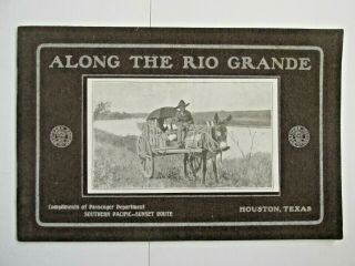 Along The Rio Grande Southern Pacific Railroad Sunset Route Brown Donkey Cart