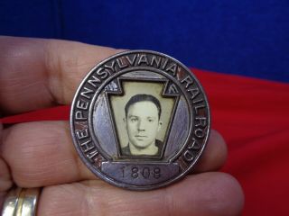 Vintage Prr Pennsylvania Railroad Employee Badge Pin 19