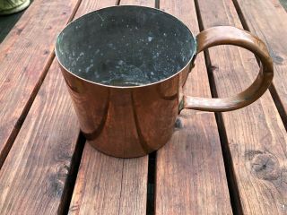 Large Old Copper Mug (1/2 Gallon) With Stamps And Number 53170