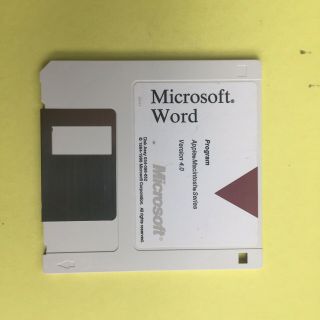 Vintage Microsoft Word 4 & Word 5 For Macintosh Floppies Bonus Spellwell Med