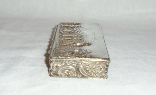 Solid Silver Table Snuff Box by George Nathan & Ridley Hayes,  Chester 1905 3