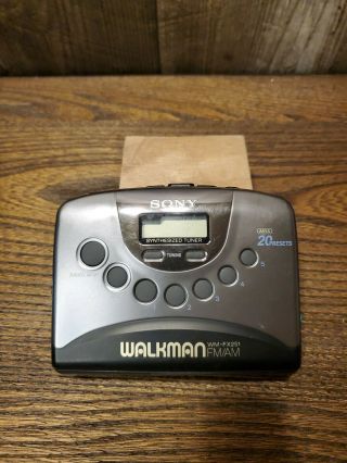 Vintage Sony Digital Walkman Cassette Player Wm - Fx251
