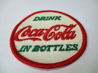 Vintage Coca Cola Drink In Bottles Uniform Embroidred Jacket Patch 3 "