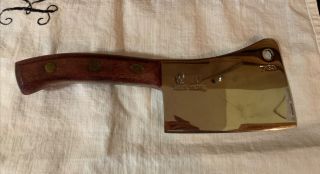Antique F.  Dick Germany Butcher / Chef Carbon Steel? Meat Cleaver Knife 1094