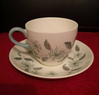 Tea Cup & Saucer Set.  Wedgwood.  English Vintage Retro Bone China.  Be A Queen.