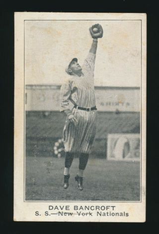 1921 E121 American Caramel (series 80) - Dave Bancroft - Leaping (n.  Y.  Giants) Hof