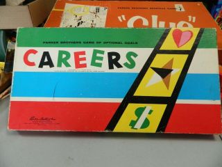 Vintage Parker Brothers Careers Board Game Complete Family Fun Great Shape
