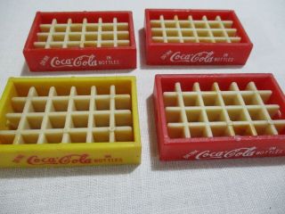 4 Vintage Coca Cola Advertising Case With 24 Bottle Slots 1970s