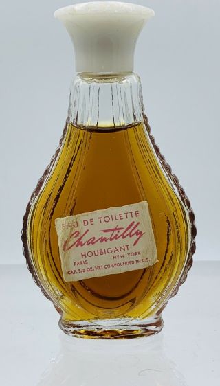 Vintage Houbigant Chantilly Eau De toiilette Fragrance Perfume 3/5 OZ.  9 - 0 Full 2