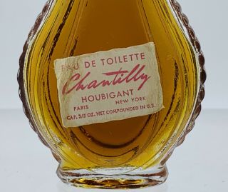 Vintage Houbigant Chantilly Eau De toiilette Fragrance Perfume 3/5 OZ.  9 - 0 Full 3
