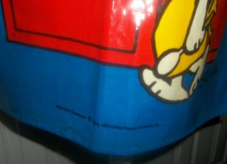 Vtg Schultz Peanuts Snoopy & Woodstock Vinyl My Compliments to the Chef Apron 3