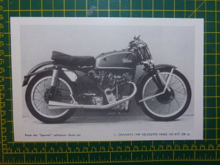 Vintage Motorcycle Racing 1949 Velocette Mk Viii Ktt N Manx Norton International