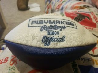Nfl 1960s Vintage Football Rawlings Playmaker R1000 Official Leather Pro