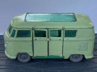 Vintage Lesney Matchbox 34 Volkswagen Caravette Camper Green Grey Tires