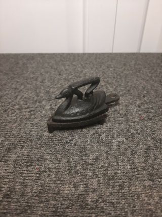 Vintage Miniature Swan Sad Iron With Stand