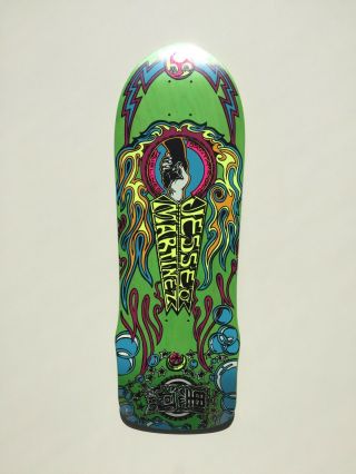 Sma Jesse Martinez 1987 “handshake” Reissue 2020 Skateboard Deck Neon Green