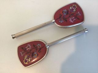 Vintage Dressing Table Brush And Mirror Set.  Length 10 1/2 " 404
