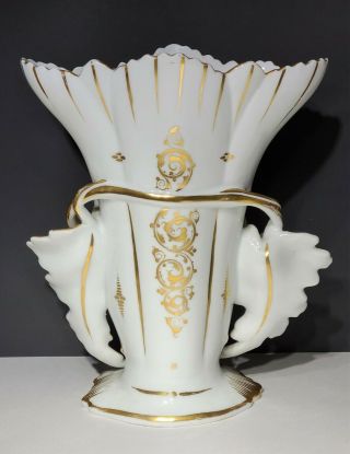 Large 19th c Antique French Old Paris Porcelain Vase 3