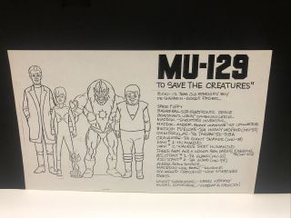 Vintage He - Man Masters Of Universe Production Model Art Motu Mu - 129 8