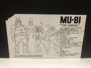 Vintage He - Man Masters Of Universe Production Model Art Motu Mu - 81 19